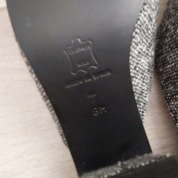 Enzo Angiolini NWOB Black Tweed Mid Heel Slip On Mule. Size 8M - Picture 5 of 7